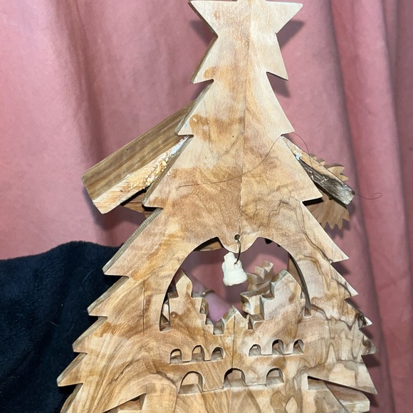 Unique Hand Carved Nativity Set From Bethlehem, MadeFrom...